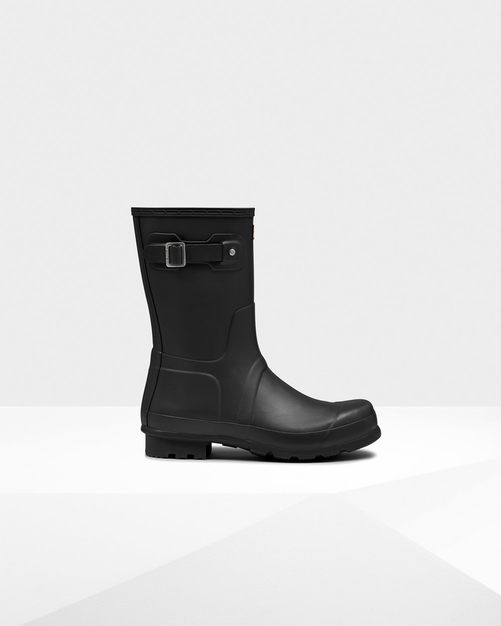 Men Hunter Original | Short Rain Boots Black | NZ-2163-QMEV